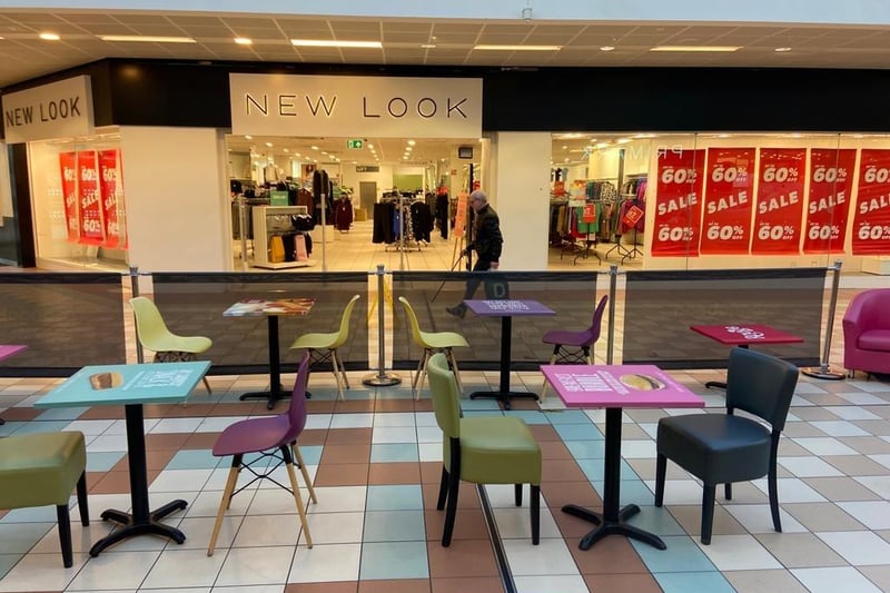 New Look was among the shops advertising reduced prices.