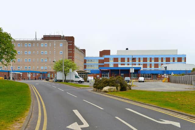 The roof on the main ward block at the University Hospital of Hartlepool is being replaced.