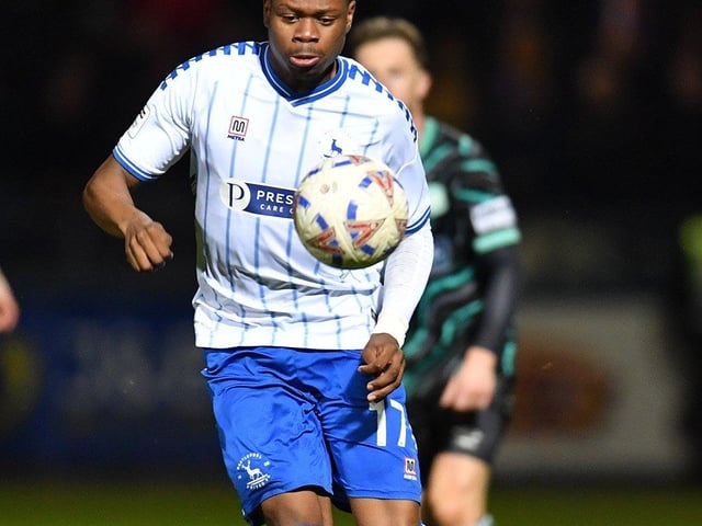 Much like he did against Solihull Moors on Saturday, helped stretch Carlisle's defence by operating right on the shoulder of the last man and had a hand in Calvin Okike's goal after his well-struck effort was parried into the teenager's path.