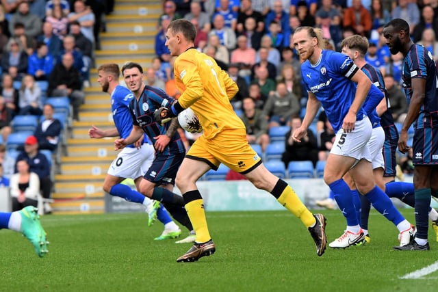 Dixon started the season as Hartlepool's No.1 and picked up his only yellow card in the defeat at Chesterfield.