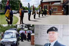 Charles Humphrey, who was President of the Hartlepool branch of the Royal British Legion right up to his passing, was given a guard of honour as fellow former servicemen turned out to salute him at his funeral on Wednesday, May 13.