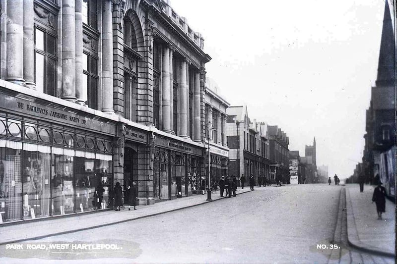 A view of the Central Stores looking up Park Road. Photo : Hartlepool Library Service