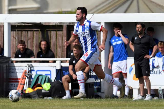 Reghan Tumilty has enjoyed a decent pre-season with Hartlepool United. Picture by FRANK REID