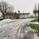 Snow in Elwick on January 6. Picture by FRANK REID
