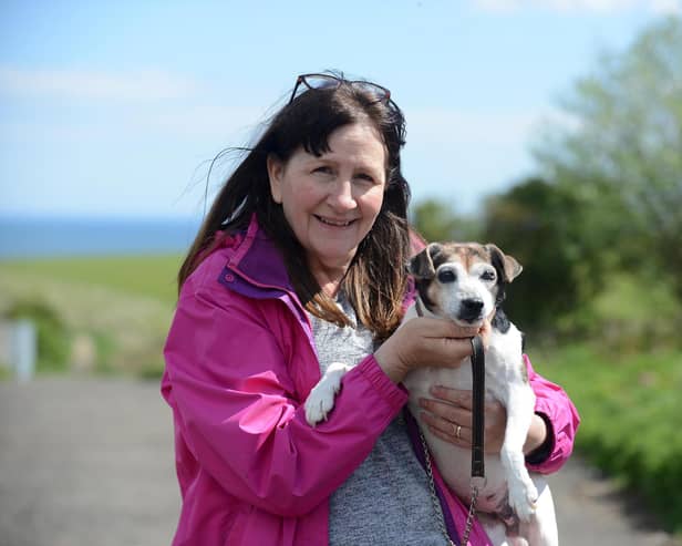 Louise Fenwick has been taking Beth for walks since last summer.