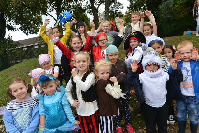 Easington Church of England Primary School held a sea themed fundraiser for the RNLI in 2017.
