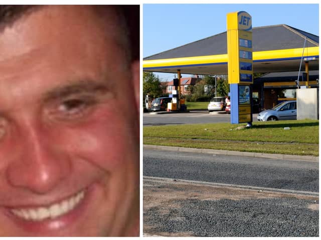 Missing Hartlepool dad Scott Fletcher, left, was last seen at the Jet petrol station on the A181, at Wheatley Hill, on May 11, 2011.