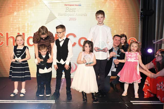 Lyla, centre, was one of the well-deserved winners of the Child of Courage section of the Best of Hartlepool Awards last year.