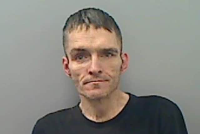 Peter Clark admitted burglary and was jailed at Teesside Crown Court.