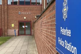 Peterlee Police said one man was arrested following an alleged shop theft in which two pensioners were pushed to the ground.