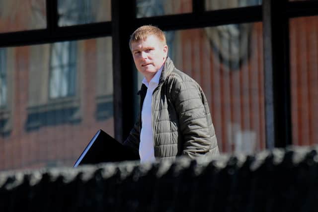 Peter Cartwright leaving of Teesside Magistrates Court after pleading guilty to voyeurism. Picture by FRANK REID
