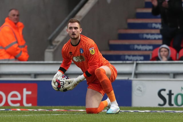 Stolarczyk kept a clean sheet on his Pools debut at Doncaster. (Credit: Mark Fletcher | MI News )