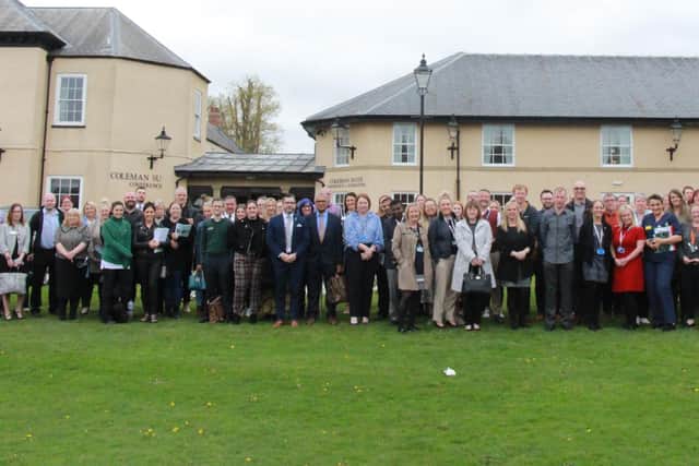 A number of the Trust's second cohort of the 100 Leaders programme at the launch event at Hardwick Hall in Sedgefield.