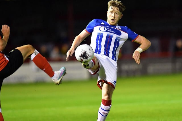 Crawford scored his third goal of the season in Hartlepool's last league outing.