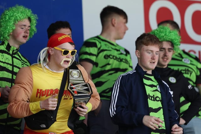 Forest Green Rovers fans enjoyed a memorable season as their side clinched the League Two title. (Photo by Matthew Lewis/Getty Images)