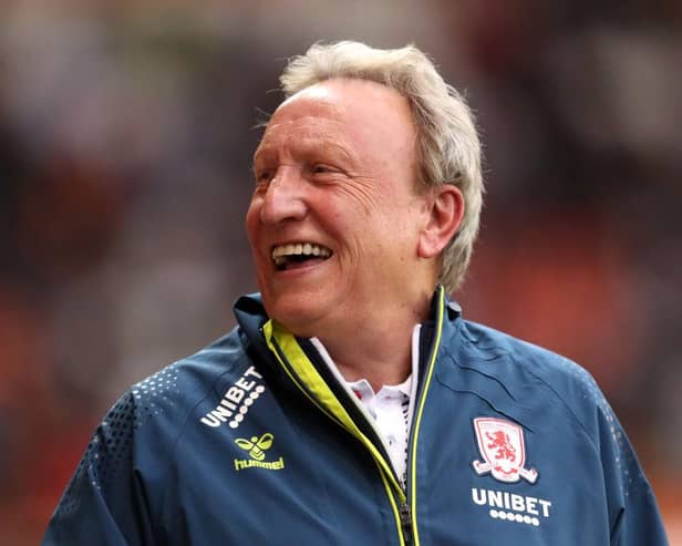 Neil Warnock, manager of Middlesbrough. (Photo by Lewis Storey/Getty Images)
