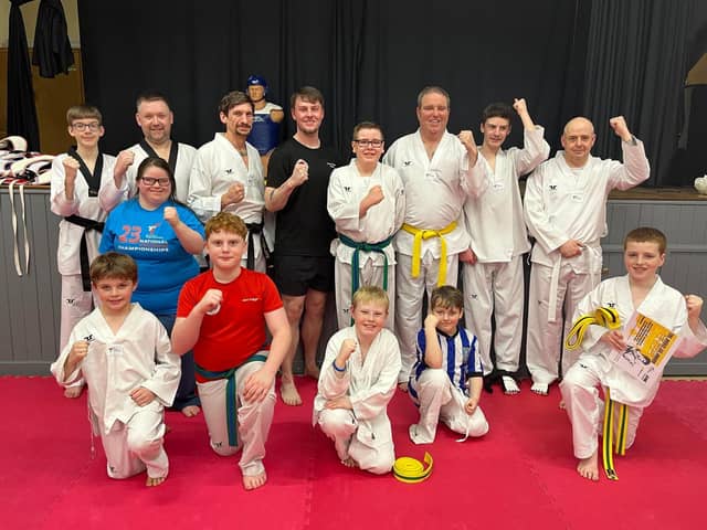 Corey Wilson (centre) is the lead instructor and head coach for Blade Taekwondo Hartlepool, which launched its first session on Thursday, April 18. Club members aged six and above can expect to learn fighting skills, self defence, breaking and destruction techniques and improve their fitness too.
