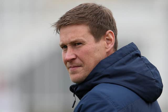 Antony Sweeney has challenged Hartlepool United to find some consistency after their recent upturn in form. (Photo: Mark Fletcher | MI News)