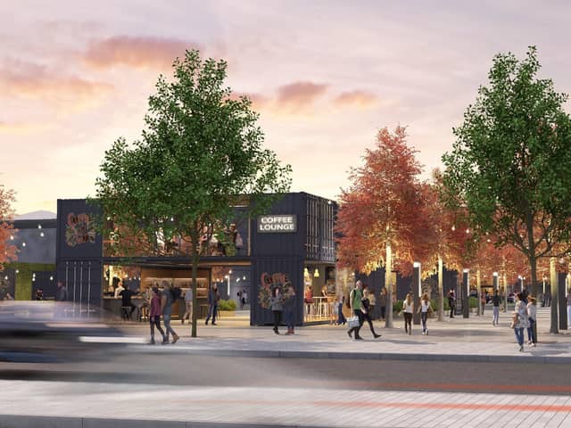 A 2022 artistic impression of how Hartlepool's Middleton Grange Shopping Centre could look after its transformation.