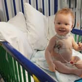Brave Teddy has been smiling through chemotherapy.