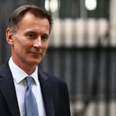 Chancellor Jeremy Hunt pictured leaving 10 Downing Street on Friday, October 14. Picture: Leon Neal/Getty Images.