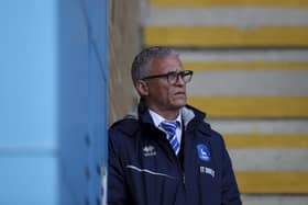 Keith Curle manager of Hartlepool United in the stand pre match during the Sky Bet League 2 match between Gillingham and Hartlepool United at the MEMS Priestfield Stadium, Gillingham on Saturday 14th January 2023. (Credit: Tom West | MI News)