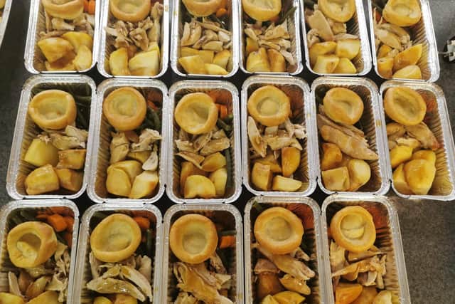 Just some of the 21,000 meals that Poolie Time Exchange has prepared for Hartlepool people during the lockdown.