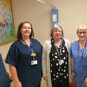From left, nurse practitioner Leeann Thomson, clinical quality and data management lead Linda Wildberg and theatre support workers Ruth Allen and Deborah Race.