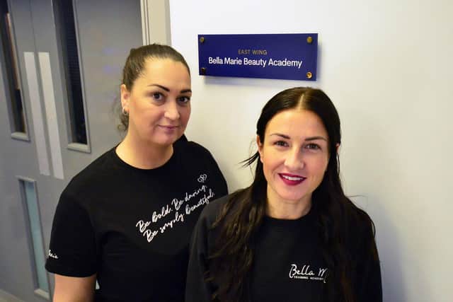 Gemma Lowery (left) and Amy McKenna Directors of Bella Man Training Academy Ltd. Picture by FRANK REID