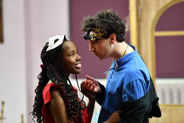 Star-crossed lovers in Romeo and Juliet performed at St Cuthbert's Primary School in Hartlepool. Picture by FRANK REID