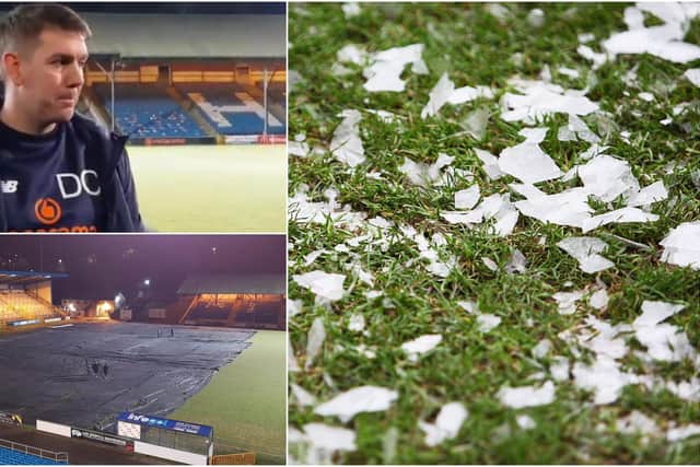 Dave Challinor has defended Halifax following two frozen pitch postponements against Hartlepool United.