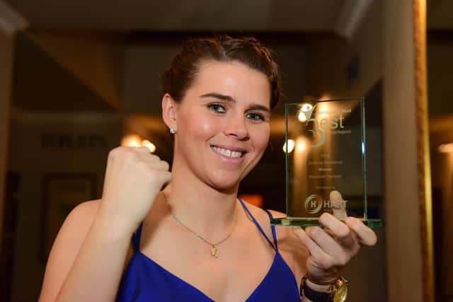 World champion boxer Savannah Marshall pictured in 2018 when she won the Sporting Excellence category at the Best of Hartlepool Awards.