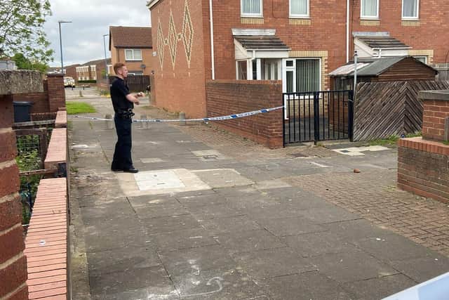 Police and scene of crime officers at a incident at Spurn Walk, Hartlepool. Picture by FRANK REID