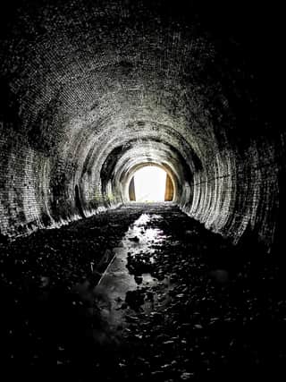 One of the stunning images taken by an urban explorer inside Chesterfield Tunnel.