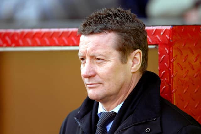 Danny Wilson during his time as manager of Hartlepool United (photo: Frank Reid)