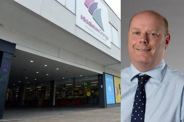 The new testing centre for people without Covid symptoms has opened in Middleton Grange Shopping Centre. Right: Hartlepool Director of Public Health Craig Blundred.