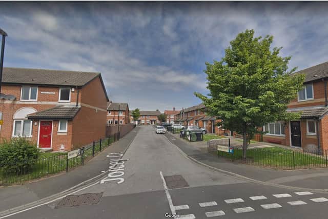 Police raided Teal's home in Joicey Court, Hartlepool in August 2019. Picture: Google