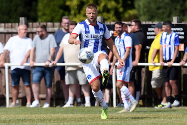 Featherstone is no stranger to a summer turnover at Pools as he enters his ninth season. The midfielder has progressively upped his levels, peaking against Sunderland to suggest he will be ready to get things going at Walsall. Picture by FRANK REID