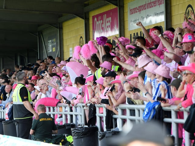 The away end at Boston United.