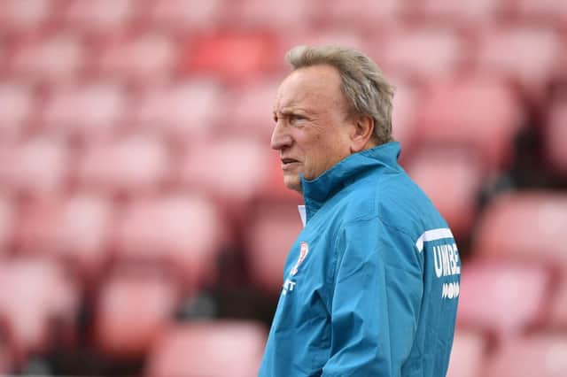 Neil Warnock took charge of his first game as Middlesbrough boss against Stoke City.