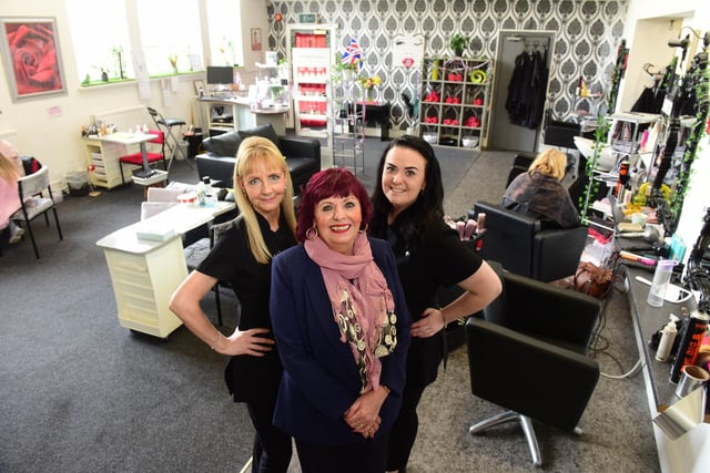 Lynne Devine (centre) with daughter Katie Devine (right) and Carol Jones (left) celebrating 30 years of Shapers hair and beauty salon in 2012. The business opened in York Road, Hartlepool in 1992 before moving to the Bank Chambers in Church Square.