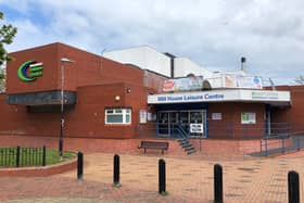 The walk-in clinic takes places in the car park at Hartlepool's Mill House Leisure Centre.