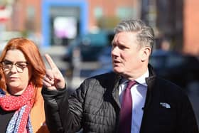 Labour leader Sir Keir Starmer on a walk about during a visit to Hartlepool on Monday (April 3)./Photo: Frank Reid