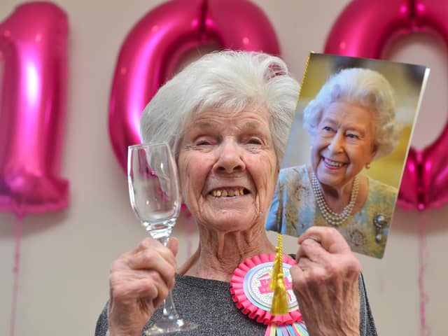 Eileen Jermay celebrates her 100th birthday.
