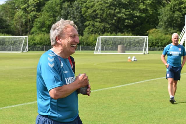 Neil Warnock took his first training session at Middlesbrough on Tuesday.