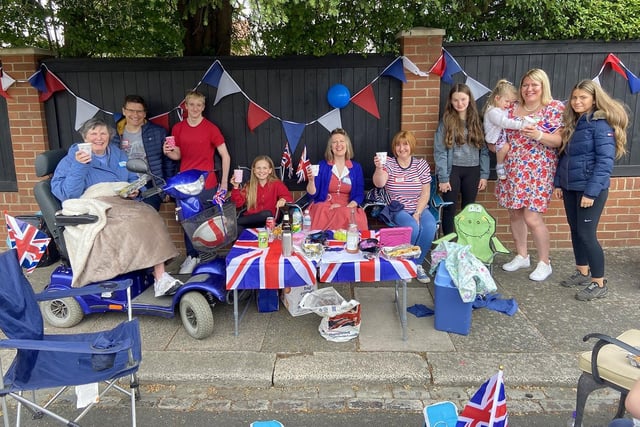 Residents of Cresswell Road raise a toast to HM Queen Elizabeth during the jubilee celebrations in Hartlepool. Picture by FRANk REID
