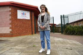 Samantha Williamson, NCT Hartlepool services delivery manager, stands outside the Family Hub at Hindpool Close, in Hartlepool. This is just one centre in the town that offers NCT services.