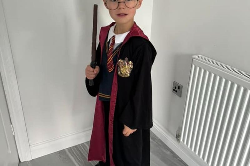 Danni Sullivan sent us this photo of Blake dressed up as Harry Potter.