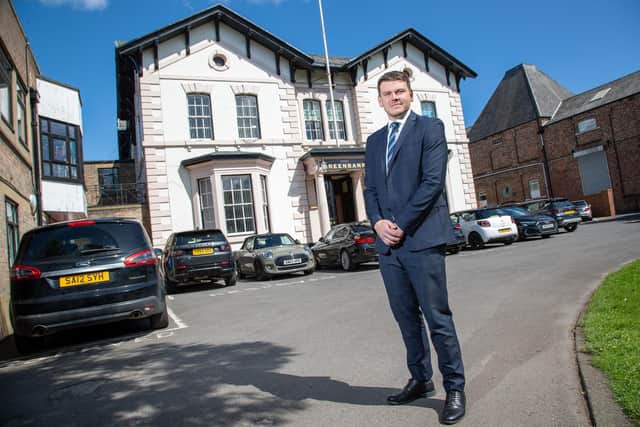 Harrison Smith has moved into new office at Greenbank, Hartlepool./Photo: Tom Banks