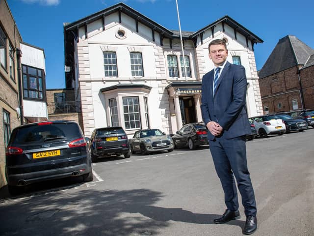 Harrison Smith has moved into new office at Greenbank, Hartlepool./Photo: Tom Banks